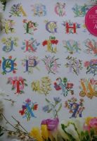 Floral ABC Alphabet Heirloom Sampler ~ Luxury Glossy Cross Stitch Chart Booklet