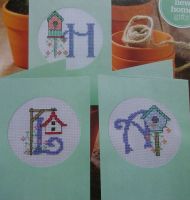 Bird House ABC Alphabet ~ Cross Stitch Chart