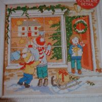 Christmas Toyshop Window Scene ~ Cross Stitch Chart