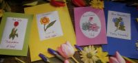Flowers Speak a Language ~ Six Cross Stitch Cards