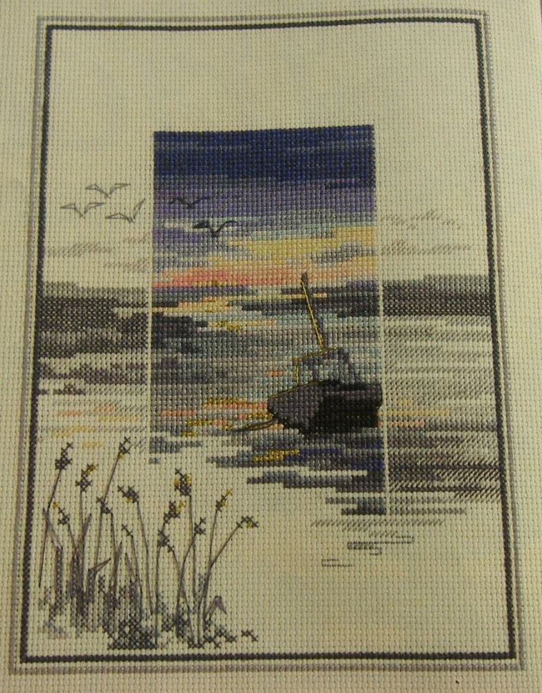 Derwent Water Designs: Sunset Scene ~ Cross Stitch Chart