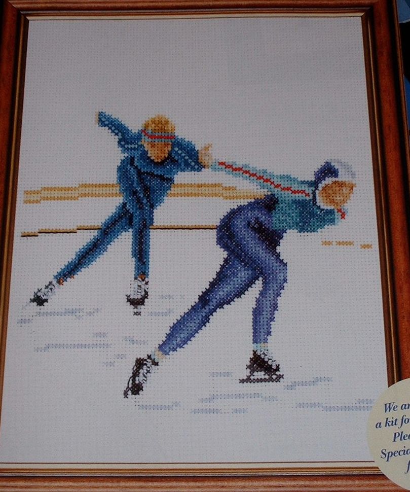 Thea Gouverneur: Speed Skaters ~ Cross Stitch Chart