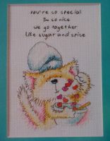 Wordsworth Cat: You're So Special ~ Cross Stitch Chart