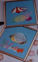 Iridescent Tropical Fish ~ Three Cross Stitch Charts