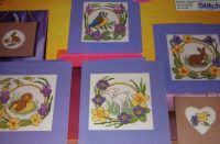 Four Spring Bird and Animal Cards ~ Cross Stitch Charts