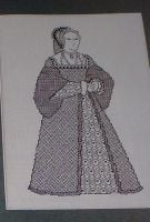 Henry VIII's Wife: Anne Boleyn ~ Blackwork Embroidery Pattern