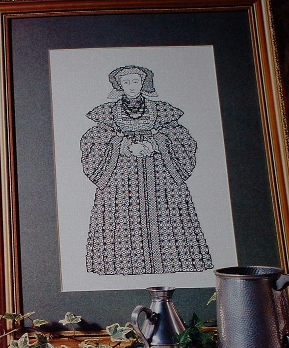Henry VIII's Wife: Anne of Cleves ~ Blackwork Embroidery Pattern