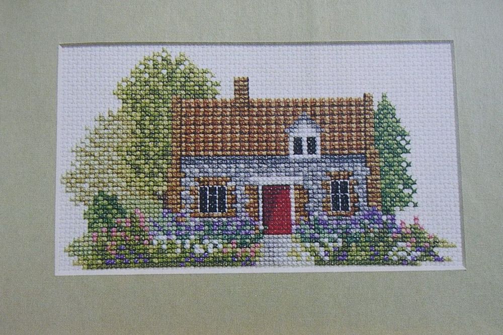 English Brick and Flint Cottage ~ Cross Stitch Chart