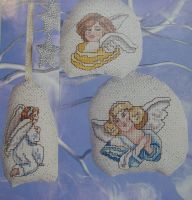 Christmas Angel Decorations ~ Four Cross Stitch Charts