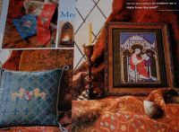 Medieval Heraldry Cushion & Ecclesiastical Figure ~ Four Cross Stitch Charts