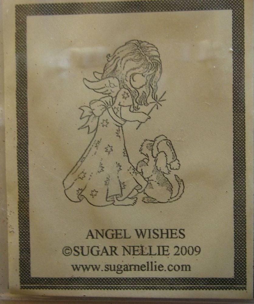 Sugar Nellie: Angel Wishes ~ Rubber Stamp