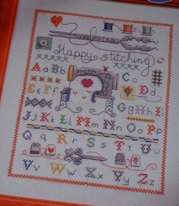 Sewing Machine Stitching Sampler ~ Cross Stitch Charts