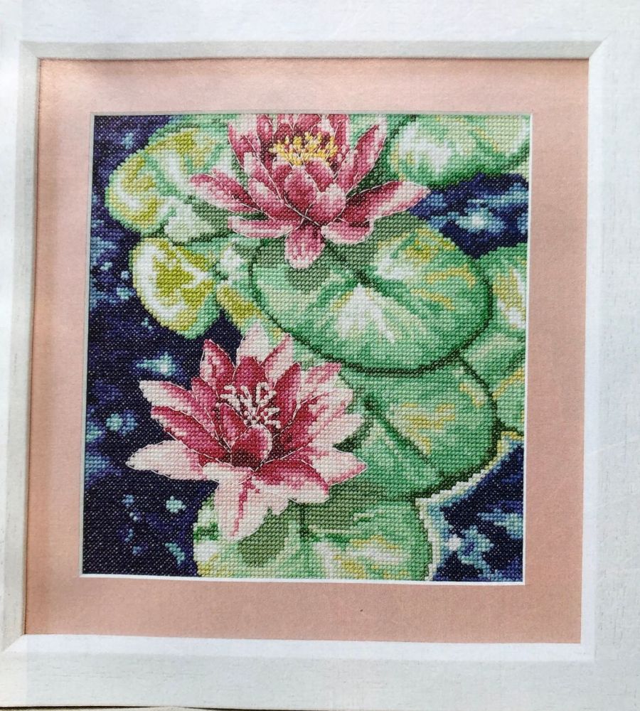 New ProductTranquil Waterlilies ~ Cross Stitch Chart