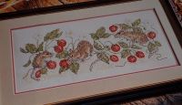 Fieldmice Amongst the Strawberries ~ Cross Stitch Chart
