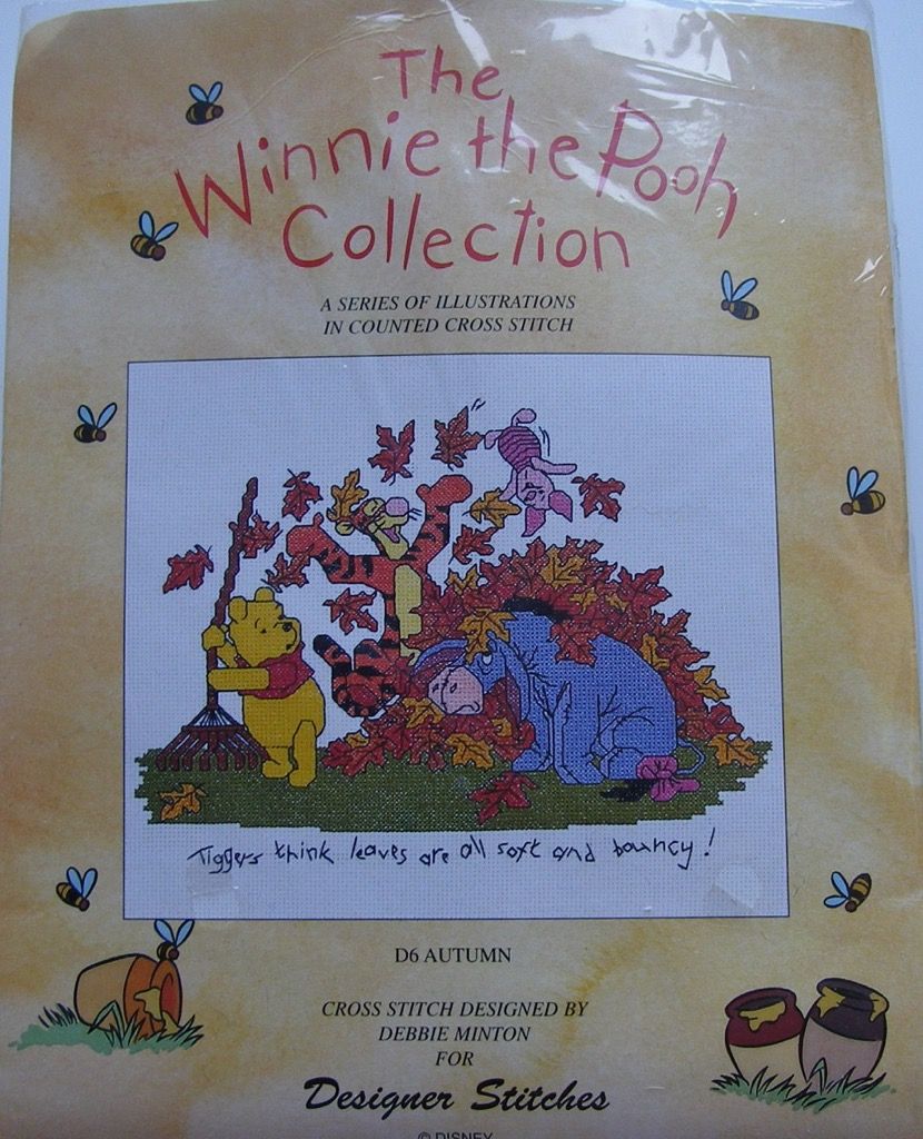 Designer Stitches: The Winnie the Pooh Collection Autumn D6 ~ Cross Stitch 