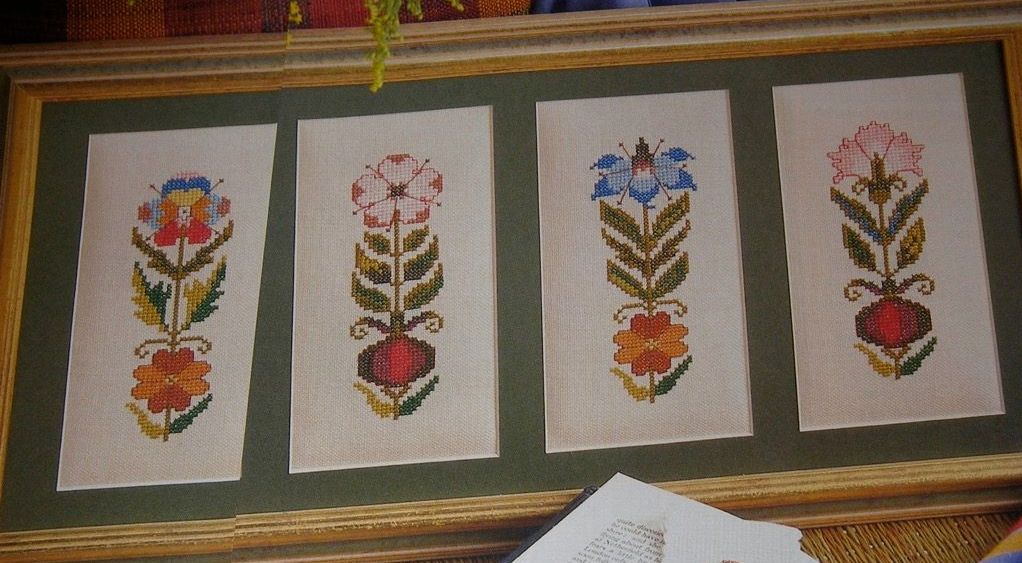 Victorian Style Florals ~ Three Cross Stitch Charts