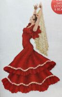 Spanish Flamenco Dancer ~ Cross Stitch Chart