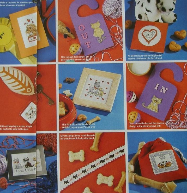 27 Dog & Cat Designs ~ Cross Stitch Charts