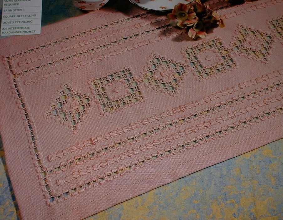 Hardanger Table Runner ~ Hardanger Embroidery Pattern
