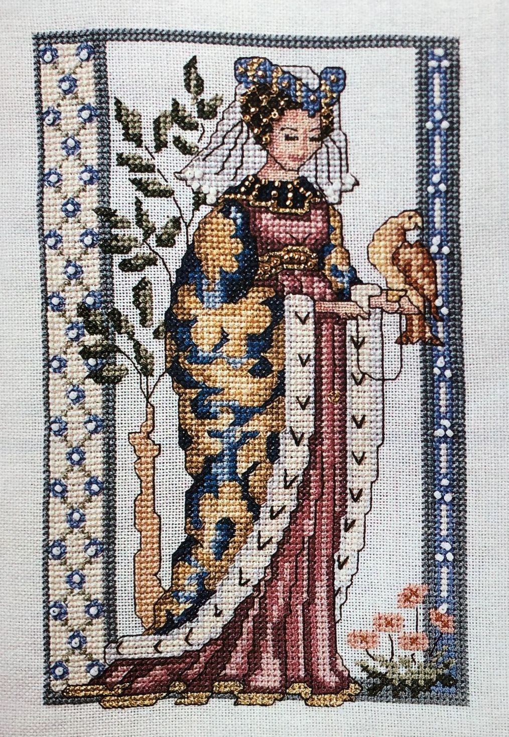Medieval lady ~ Cross Stitch Chart