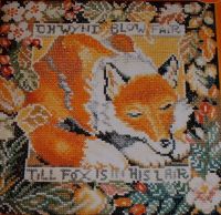 Fox in his Lair ~ Cross Stitch Chart