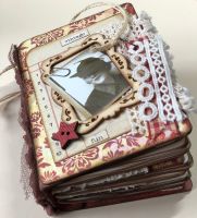*vintage fun* OOAK Handmade Mini Chunky Vintage Style Junk Journal Travelers Notebook Memory Album
