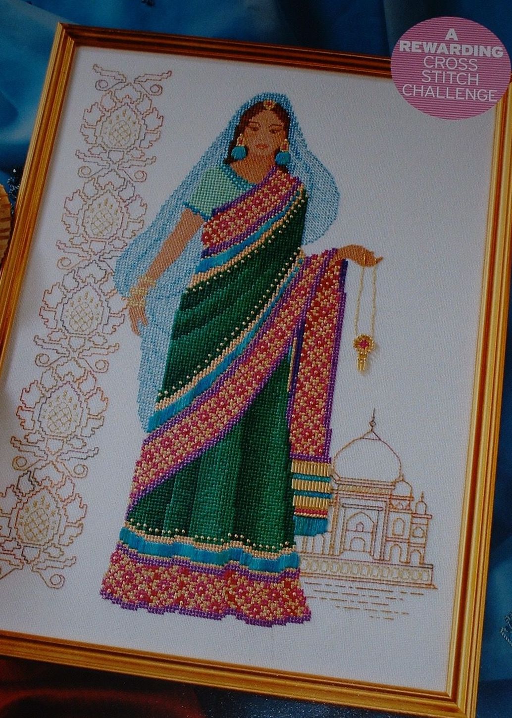 Exotic Indian Lady ~ Cross Stitch Chart