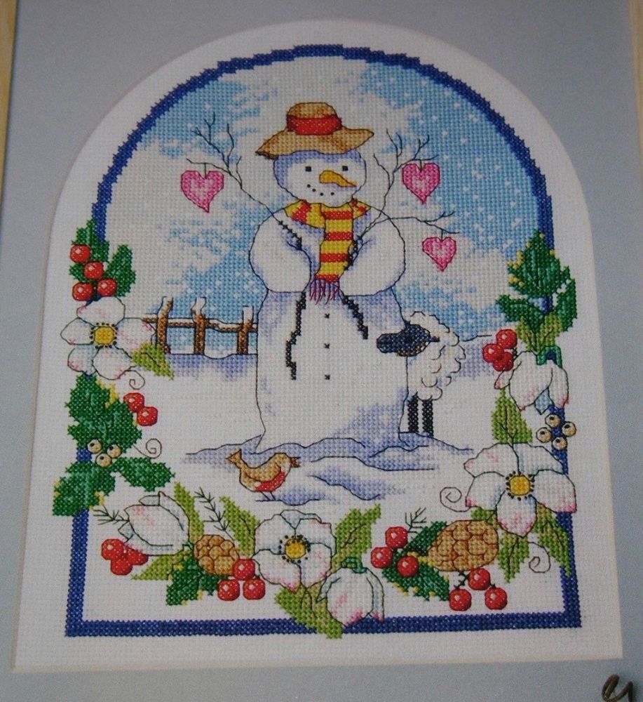 Winter Garden Snow Scene ~ Cross Stitch Chart