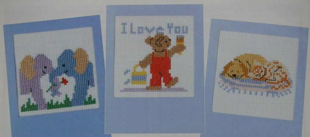 Six Cute Valentine Cards ~ Cross Stitch Charts
