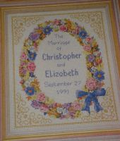 Floral Wedding Sampler ~ Cross Stitch Chart