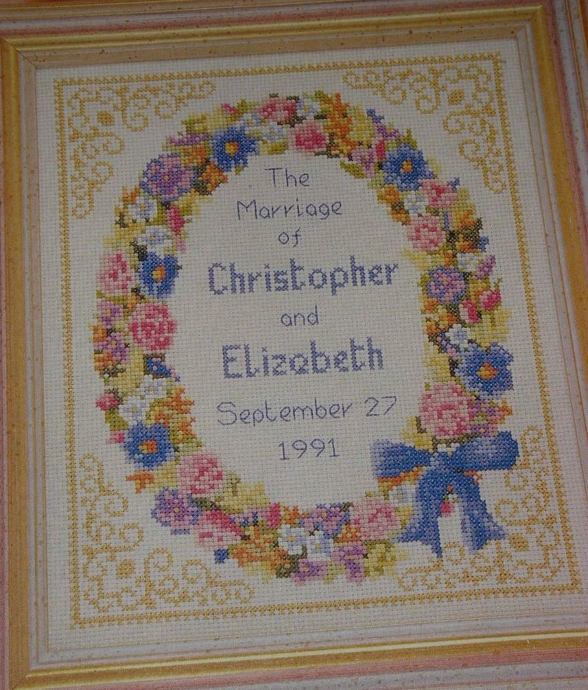 Floral Wedding Sampler ~ Cross Stitch Chart