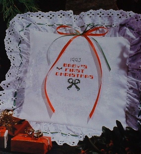Baby's First Christmas Cushion ~ Cross Stitch Chart