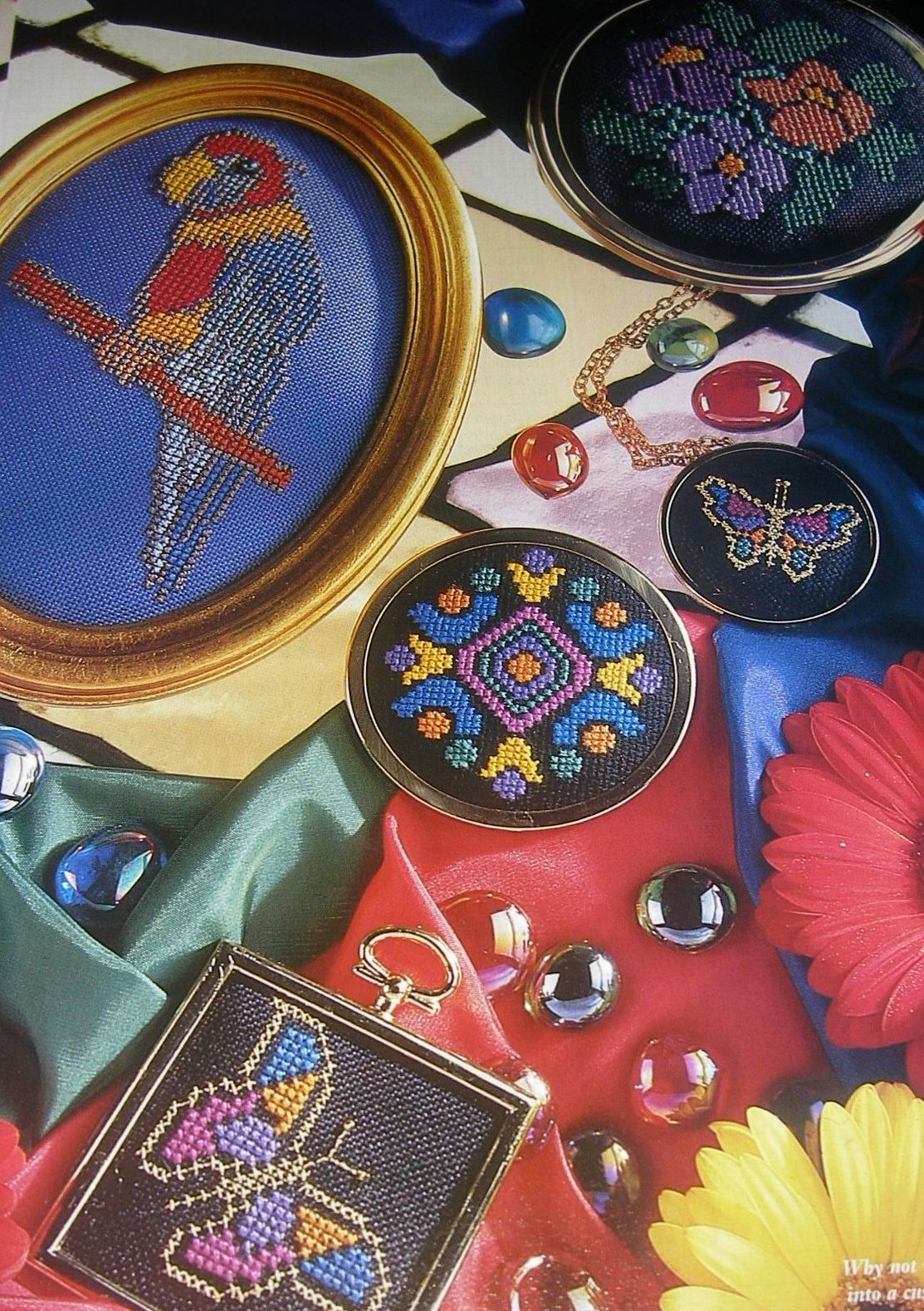 Six Stained Glass Patterns ~ Cross Stitch Charts