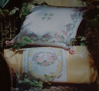 Pastel Dove Cushions ~ Two Cross Stitch Charts