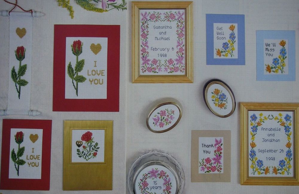 Floral Cards & Samplers ~ Cross Stitch Charts