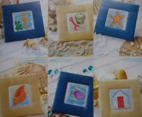 Seven Mini Seaside Pictures/Cards ~ Cross Stitch Charts
