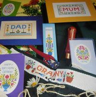 Family Cards & Gifts ~ SEVEN Cross Stitch Charts