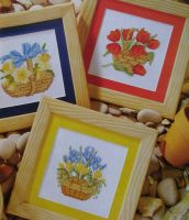 Spring Floral Baskets ~ Cross Stitch Charts