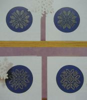 Four Snowflake Christmas Cards/Tags ~ Cross Stitch Charts