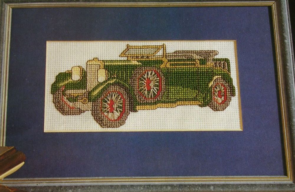 1920's Classic MG Vintage Car ~ Cross Stitch Chart