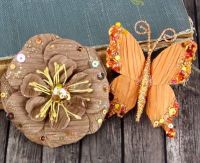 Prima Marketing ~ Flower & Butterfly Soiree Copper 558451