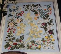 Great Britain Roses Flower Sampler ~ Cross Stitch Chart