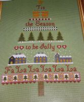 Tis the Season Christmas Tree Band Sampler ~ Cross Stitch Chart