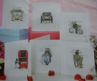 Six Just Married Wedding Cards - Cross Stitch Charts