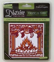 Crafter's Companion ~ Christmas Fireside - Die'sire Create-A-Card Metal Die