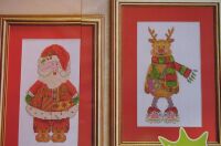 Christmas Santa & Rudolph Reindeer ~ TWO Cross Stitch Charts
