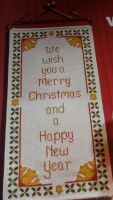 Christmas & New Year Bellpull ~ Cross Stitch Chart