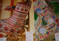 Two Christmas Stockings ~ Cross Stitch & Canvas Work Patterns