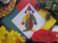 Multicoloured Circus Clown ~ Counted Beadwork Pattern