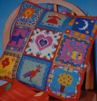 Panelled Canvas Cushion ~ Cross Stitch Chart